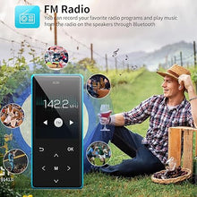 Load image into Gallery viewer, MP3 Player, 64GB MP3 Players Safuciiv MP3 with Bluetooth 5.3, 2.4 in Screen, Lossless Music Player, Support FM Recording, for Gym, Camping, Sports (Blue)
