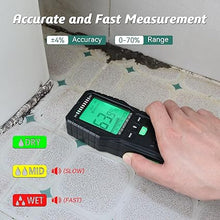 Load image into Gallery viewer, Pinless Moisture Meters Non-Invasive Digital Wood Moisture Tester Water Leak Detector for Wall,Lumber, building,Firewood,Humidity Tester (Green)
