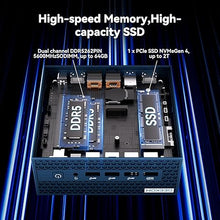 Load image into Gallery viewer, GEEKOM IT1 Mega AI Mini PC,14th Gen Intel Core Ultra U5-125H (Up to 4.5Ghz) Mini Computers,32GB DDR5 RAM 1TB SSD Mini Desktop Windows 11 Pro Intel ARC Gpu/AI Boost/Dual NIC LAN/WiFi 7/BT5.4/8K/USB4.0
