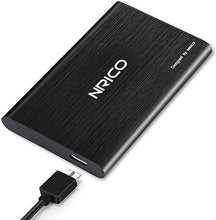 Load image into Gallery viewer, NRICO Ultra Slim 250GB Portable External Hard Drive USB3.0 HDD Storage Compatible for PC, Desktop, Laptop,Mac,PS4, Xbox one (Black, 250, GB)

