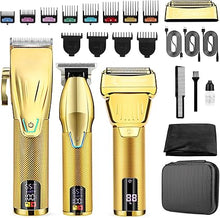 Load image into Gallery viewer, Hair Clippers for Men Professional, Cordless Beard Trimmer, 3 in 1 Clippers and Trimmers and Electric Razor Shaver Set with Bag, Mens Hair Clippers for Hair Cutting, Family, Barber
