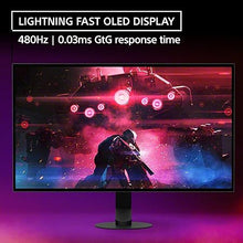 Load image into Gallery viewer, Sony INZONE M10S 27” OLED QHD (2560x1440) 480Hz 0.03ms GTG NVIDIA G-SYNC Compatible Gaming Monitor DisplayHDR 400, Anti-Glare, DisplayPort 2.1 (UHBR10), VRR HDMI 2.1, USB, Tilt/Swivel/Height
