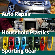 Load image into Gallery viewer, YIHUA 960-V Portable Plastic Welding Kit Hot Stapler with LED Light, 200 Hot Staples, Assistive Cutter for Plastic Crack Repair, Car Bumper Repair, Gas Tank Plastic Repair, Handy Tool for Car Dash
