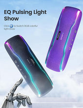 Load image into Gallery viewer, ERKEISEHN Bluetooth Speaker, IPX7 Waterproof Wireless Speaker with Colorful Flashing Lights, 25W Stereo Sound with 24H Playtime, 100ft Bluetooth Range, Home Outdoor Speaker, TWS Pairing for Teen Gifts
