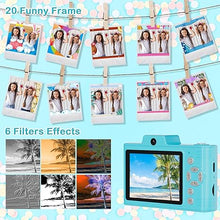 Load image into Gallery viewer, Digital Camera for Teens, 48MP FHD Dual Camera with 2.5K Video, 32GB SD Card, 8X Zoom, Blue Small Camera with Card Reader, Compact Point and Shoot Camera with Games for Kids, Boys, Student
