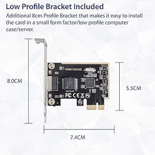 Load image into Gallery viewer, IO CREST 2.5 Gigabit Ethernet PCI Express PCI-E Network Interface Card 10/100/1000/25000 Mbps RJ45 LAN SI-PEX24059
