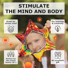 Load image into Gallery viewer, SHASHIBO Shape Shifting Box - Award-Winning, Patented Fidget Cube w/ 36 Rare Earth Magnets - Transforms Into Over 70 Shapes, Download Fun in Motion Toys Mobile App (Holographic - Solar)
