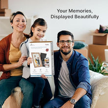 Load image into Gallery viewer, Avyona 10.1” Smart WiFi Digital Photo Frame | HD IPS Touchscreen | 32GB Storage | Frameo App for Instant Wireless Photo &amp; Video Sharing | Auto-Rotate | Ideal Gift for Family &amp; Friends – Wooden Brown

