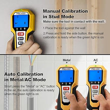 Load image into Gallery viewer, PREXISO Stud Finder Wall Scanner 5-In-1 Wall Stud Finders &amp; Scanners, Stud Finder Tool with LED Indicator for Center Finding, Wood Ac Wire Metal Joist Pipe Stud Detector, Large Backlit Screen
