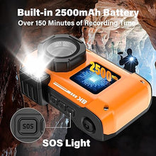 Load image into Gallery viewer, 8K UHD 70MP Digital Camera with 32GB Card Rugged Waterproof Dustproof Shockproof 33FT Underwater Camera Dual-Screen Selfie for Snorkeling Autofocus Point and Shoot Digital Camera (Orange)
