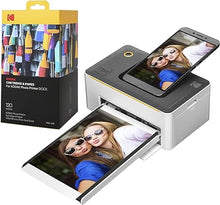 Load image into Gallery viewer, KODAK Dock Premium 4x6” Portable Instant Photo Printer (2022 Edition) Bundled with 120 Sheets | Full Color Photos, 4Pass &amp; Lamination Process | Compatible with iOS, Android, and Bluetooth Devices
