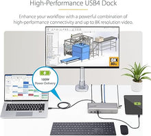 Load image into Gallery viewer, StarTech.com USB-C Docking Station (10-in-1, USB4), Up to 100W Charging for Laptop, 40Gbps Data Transfer, 2.5Gb Ethernet, Single 8K, Dual 4K Display, 6X USB (Not MacOS Compatible)
