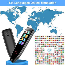 Load image into Gallery viewer, Reading Pen for Dyslexia, 134 Language Translator Pen Book Reader Pen Text to Speech Pen, Language Translator Device Multipurpose Translation Scanner Pen for Students Adults Learning Business, Black
