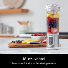 Load image into Gallery viewer, Ninja BC151WH Blast Portable Blender, Cordless, 18oz. Vessel, Personal Blender-for Shakes &amp; Smoothies, BPA Free, Leakproof-Lid &amp; Sip Spout, USB-C Rechargeable, Dishwasher Safe Parts, White
