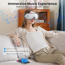 Load image into Gallery viewer, TOLOCO Eye Massager with Heat, Heated Eye Mask with Bluetooth Music for Migraines, Face Massager for Relax and Improve Sleep, Reduce Eye Strain, Relaxation Gifts for Women/Men, Birthday, Wedding Gifts
