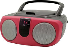 Load image into Gallery viewer, PROSCAN ELITE Portable Cd Player with Am/FM Radio Boombox (Red)
