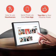 Load image into Gallery viewer, Loop Wi-Fi Digital Picture Frame with Touch Screen, 10-Inch Display, The Only Frame to Offer Text Message Photos Direct to Frame, Easy to use App, Gift to Keep Friends and Family Connected
