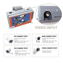 Load image into Gallery viewer, CCTV Camera Tester Monitor IV5 5inch 8MP AHD TVI CVI CVBS Portable CCTV Testing PTZ
