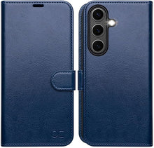 Load image into Gallery viewer, OCASE Compatible with Galaxy S25 Plus Wallet Case, PU Leather Flip Folio Case with Card Holders RFID Blocking Kickstand [Shockproof TPU Inner Shell] Protective Phone Cover 6.7 Inch 2025, Blue
