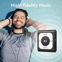 Load image into Gallery viewer, 64GB Clip MP3 Player with Bluetooth, AGPTEK A51PL Portable Music Player with FM Radio, Shuffle, No Phone Needed, for Sports(Black)
