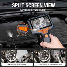 Load image into Gallery viewer, Inspection Camera, Dual Lens Inspection Camera with Light, NTS430 Teslong Borescope, IP67 Waterproof Flexible Cable Sewer Camera, 1080P HD Borescope Inspection Camera with 7 LED Lights(50FT)
