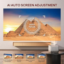 Load image into Gallery viewer, BOOM 3 3-in-1 Smart 4K Projector with WiFi and Bluetooth, 3D DoIby Audio &amp; 36W Speakers, Auto Focus &amp; Keystone, Netflix Official 4K Supported 500 ANSI Home Outdoor proyector Gold
