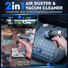 Load image into Gallery viewer, Electric Compressed Air Duster for Computer with Vacuum Mode - 150000RPM Mini Air Blower for Car Detailing - Handheld Blower Cordless Air Pressure Gun - Turbina de Aire Comprimido para Limpiar PC

