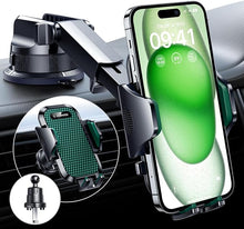 Load image into Gallery viewer, VANMASS [True Military-Grade] Car Phone Holder [2024 Strongest Suction &amp; Clip] Cell Phone Mount for Dashboard Windshield Vent Truck Accessories Cradle Dash Stand for iPhone 15 14 13 12 Android,Green
