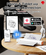 Load image into Gallery viewer, Phomemo Tattoo Stencil Printer, M08F Bluetooth Tattoo Printer for Tattoo Studios, Tattoo Artists, Portable Tattoo Transfer Printer Compatible with Phone &amp; PC, with Case &amp; Tattoo Transfer Paper
