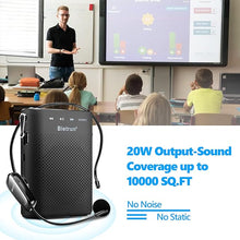 Load image into Gallery viewer, Bietrun Voice Amplifier for Teachers with Bluetooth, Portable Rechargeable Wireless Voice Amplifier with Headset Microphone Portable Megaphone Speaker for Teaching, Coach, Instructor, Tour Guide
