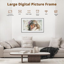 Load image into Gallery viewer, Dragon Touch 15.6 Inch Large Digital Picture Frame - WiFi Digital Photo Frame with 32GB Storage, FHD 1080P Touch Screen, Auto-Rotate, Share Photos/Videos Instantly via Free App Best Gifts for Mom
