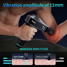 Load image into Gallery viewer, Tiamo Massage Gun, Handheld Deep Tissue Muscle Relief Massager Portable Personal, Massage Gun for 30 Speeds with 6 Heads, Electric Back Massagers for Professional Athletes Home Gym Workout Recovery
