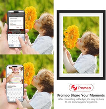 Load image into Gallery viewer, 32GB FRAMEO 10.1 Inch Smart WiFi Digital Picture Frame, 1280x800 HD IPS Touch Screen, Wall Mountable, Auto-Rotate Portrait and Landscape, Share Photos/Videos and Send Best Wishes via Free App
