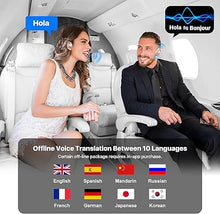 Load image into Gallery viewer, Language Translator Earbuds: 3in1 Translator Earphones 144 Languages &amp; Accents &amp; 8 Offline Translation Packs HD Sound Quality Long Battery Life, Ideal for Travel &amp; Business, Milky White
