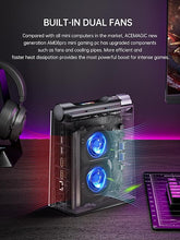 Load image into Gallery viewer, ACEMAGICIAN Gaming Mini PC, AMD Ryzen 9 6900HX (up to 4.9 GHz) Dual Fan Mini Desktop Computers 32GB DDR5 512GB SSD Support 3 Modes Adjustment/8K Triple Display/RGB/WIFI6/ BT5.2
