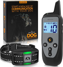 Load image into Gallery viewer, INVIROX Dog Training Collar [2025 Edition] 123 Levels Dog Training Collar with Remote 1100yd Range E Collar for Dogs Training 100% Waterproof Rechargeable, Manual Bark Collar for Large Dog
