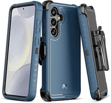 Load image into Gallery viewer, M MYBAT PRO Maverick Series for Samsung Galaxy S25 Plus Case with Belt Clip Holster, 6.7 inch, Heavy Duty Military Grade Drop Protective Case with 360° Rotating Stand (No Screen Protector) Blue
