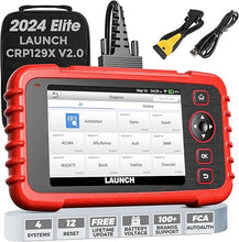 Load image into Gallery viewer, LAUNCH CRP129X V2.0 Elite OBD2 Scanner, 2024 Lifetime Free Online Update Scan Tool, 12 Reset, InjectorCoding, ABS/SRS/TCM/Engine System Diagnostic Scanner, Auto Vin,Car Scanner Diagnostic for all cars
