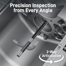Load image into Gallery viewer, Teslong Two-Way Articulating Borescope with Light, Industrial Endoscope Inspection Camera with Articulated Probe, Flexible Mechanic Fiber Optic Snake Scope Cam for Wall Automotive Engine Inspect-5FT
