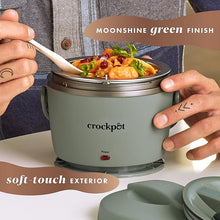 Load image into Gallery viewer, Crock-Pot Portable Electric Lunch Box, 20-Ounce Food Warmer, Moonshine Green | Ideal for Travel, On-the-Go | Keeps Food Spill-Free, Warm &amp; Tasty | Dishwasher-Safe
