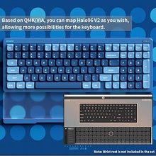Load image into Gallery viewer, nuphy Halo96 V2 Wireless Keyboard,Gasket Structure,96% Hot Swappable Gaming Keyboard, 99 Kyes RGB Backlit Mechanical Keyboard, Support QMK/VIA,Bluetooth/USB-C/2.4GHz-Blue,Mint Switches (37gf)
