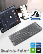 Load image into Gallery viewer, Acoucou Foldable Bluetooth Keyboard and Mouse Combo, Wireless Portable Keyboard and Mouse Set,Travel Folding Keyboard for Tablet Smartphone Laptop, Compatible with Mac/iOS Windows Android System
