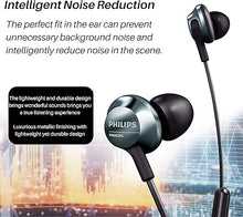 Load image into Gallery viewer, PHILIPS Pro Wired Earbuds, in Ear Headphones with Mic Powerful Bass, Hi-Res Audio, Comfort Fit, Lightweight Ear Phones with Microphone
