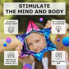 Load image into Gallery viewer, SHASHIBO Shape Shifting Box - Award-Winning, Patented Fidget Cube w/ 36 Rare Earth Magnets - Transforms Into Over 70 Shapes, Download Fun in Motion Toys Mobile App (Holographic - Vapor)
