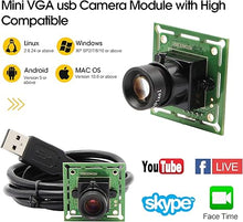 Load image into Gallery viewer, Webcamera_USB VGA High Speed Wide Angle USB Camera Module for Computer 480P 60fps Mini UVC USB2.0 Webcam Board Lightburn Camera for Lazer Engraver PC Camera for Raspberry Pi
