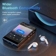 Load image into Gallery viewer, 80GB MP3 Player with Bluetooth and WiFi, Parental Controls, Pre-Installed Spotify, Spotify Kids, 4&quot; MP4 Player with Audible, Audiobooks, SWOFY M503pro Music Player Up to 512GB Black
