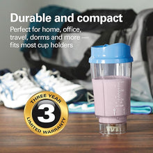 Load image into Gallery viewer, Hamilton Beach Portable Blender for Shakes and Smoothies with 14 Oz BPA Free Travel Cup and Lid, Durable Stainless Steel Blades for Powerful Blending Performance, Tranquil Blue (51172)
