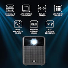 Load image into Gallery viewer, KODAK FLIK HD10 Smart Projector | Android TV 1080P FHD Video Projection System with Google Assistant, Wi-Fi, Bluetooth 5.0, HDMI, USB, Aux &amp; Built-in dual 5W Speakers | iOS &amp; Android
