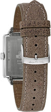 Load image into Gallery viewer, Bulova Men's Frank Lloyd Wright Limited Edition 'Ennis House' Silver Stainless Steel Watch, Grey Leather Strap Watch, Textured Medallion Grey Pattern Dial, 3 Hand (Model: 96A314)
