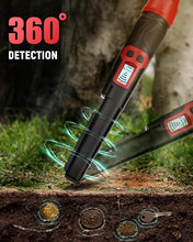 Load image into Gallery viewer, KAIWEETS Metal Detector Pinpointer for Adults &amp; Kids, IP68 Fully Waterproof Handheld Metal Detector Wand with LCD Screen, 360° Detection for Treasure Hunting, 3 Alert Modes, Anti-Lost Alarm
